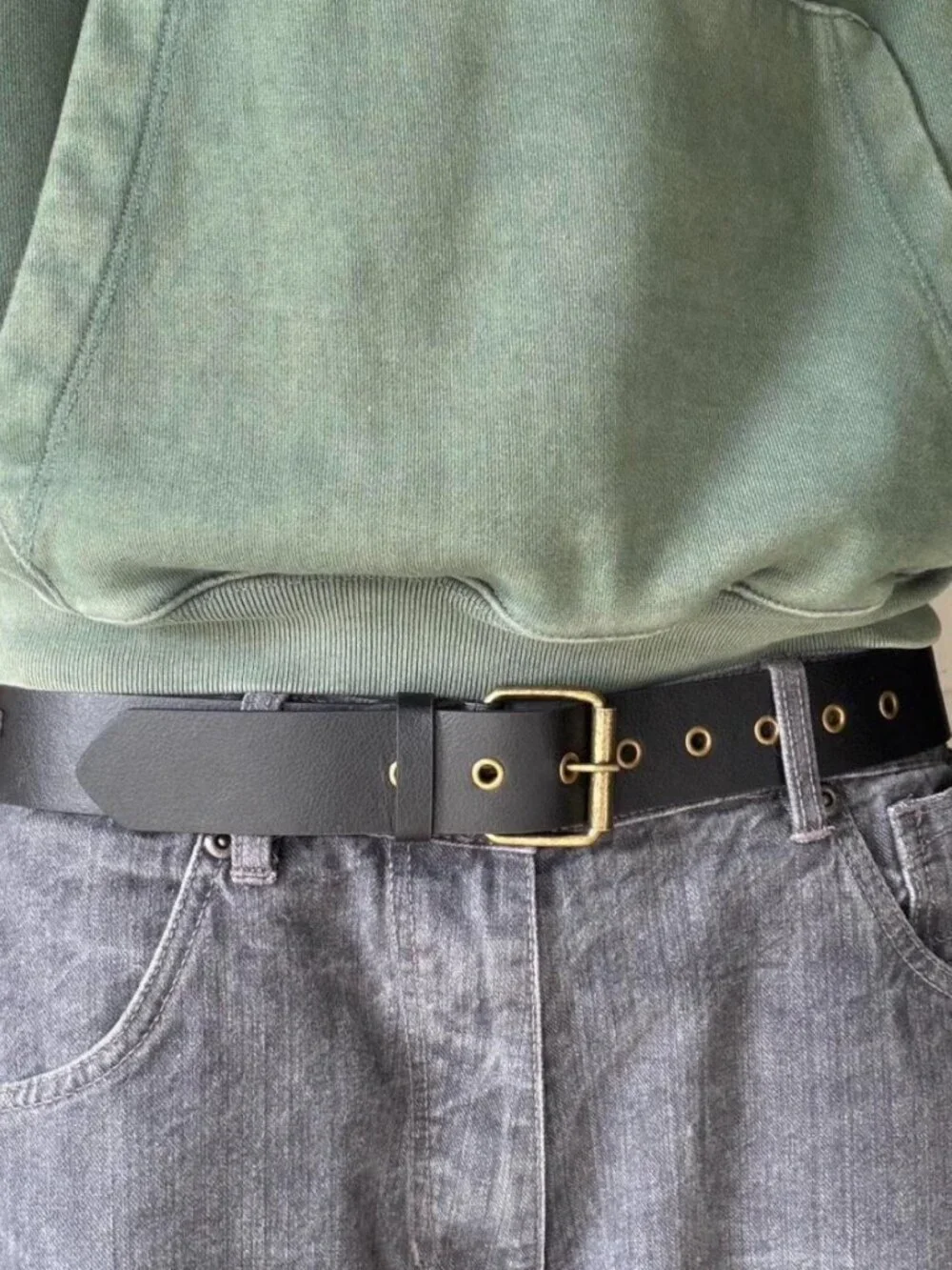 Black and copper bullet belt